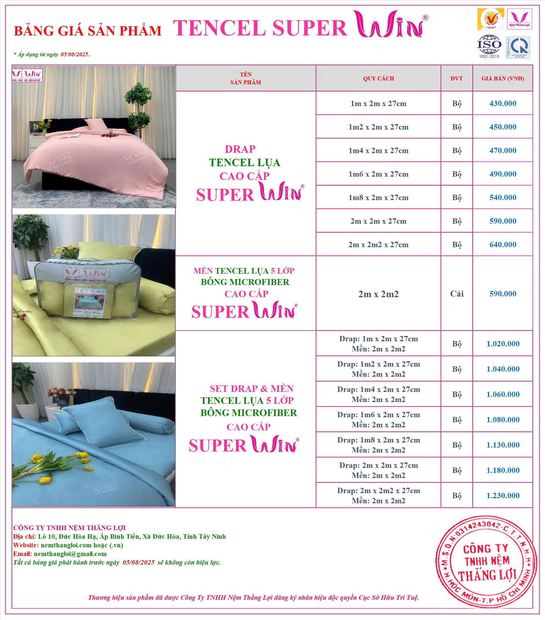 nemthangloichinhhang.vn bang gia drap men tencel