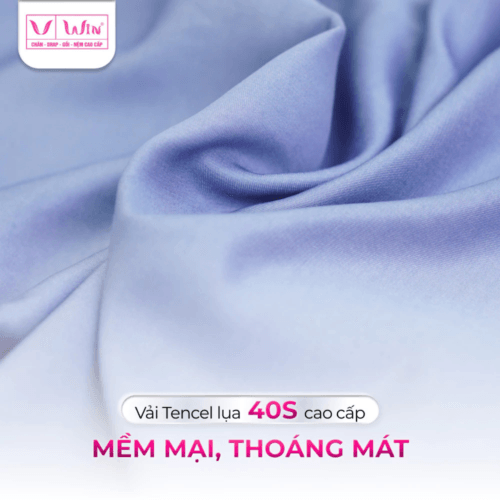 Alternative view of DRAP MỀN 1 MÀU TENCEL LỤA CAO CẤP THẮNG LỢI SUPER WIN