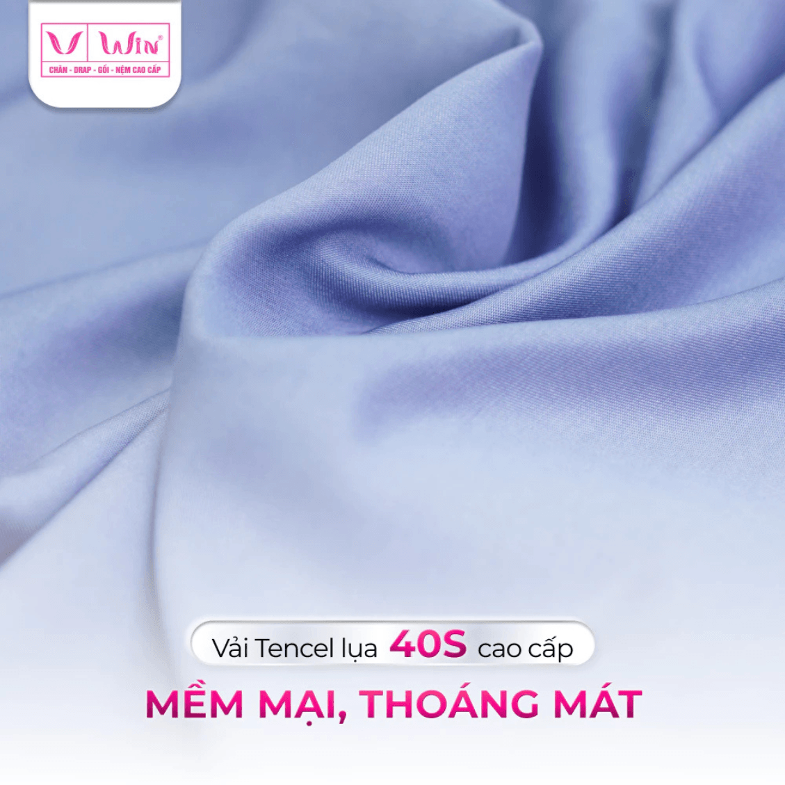 DRAP MỀN 1 MÀU TENCEL LỤA CAO CẤP THẮNG LỢI SUPER WIN - Ảnh 2