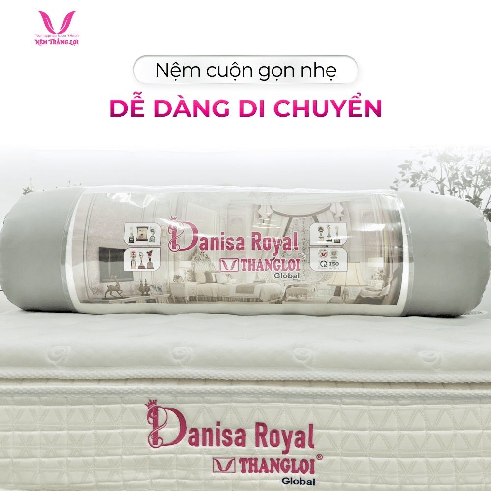 NỆM LÒ XO TÚI ĐỘC LẬP THẮNG LỢI DANISA ROYAL - Ảnh 5