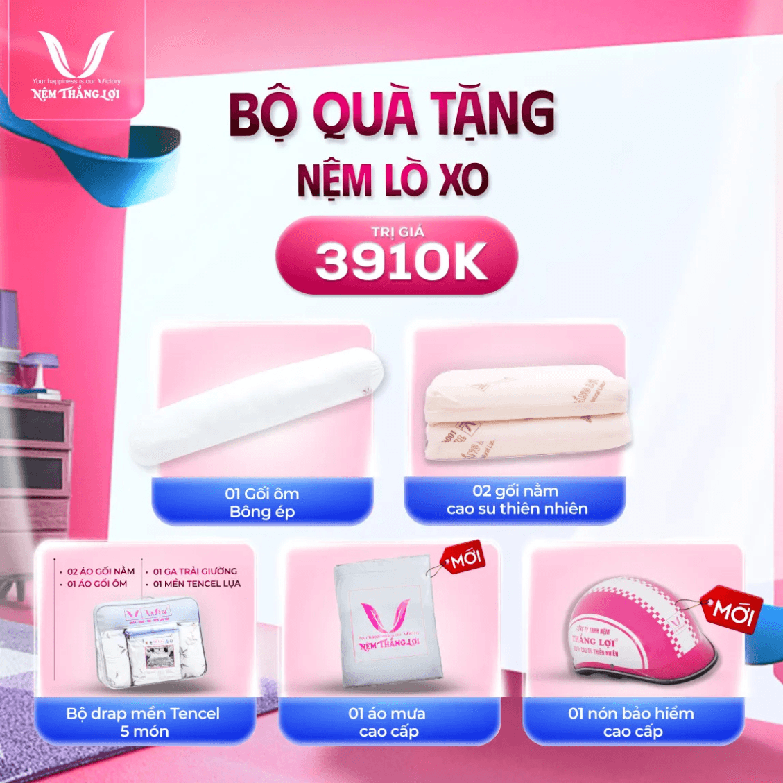 NỆM LÒ XO TÚI ĐỘC LẬP THẮNG LỢI DANISA ROYAL - Ảnh 2